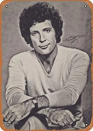 Metall-Blechschild – Tom Jones – Poster, Metallplakette, Café, Bar, Wanddekoration für Zuhause