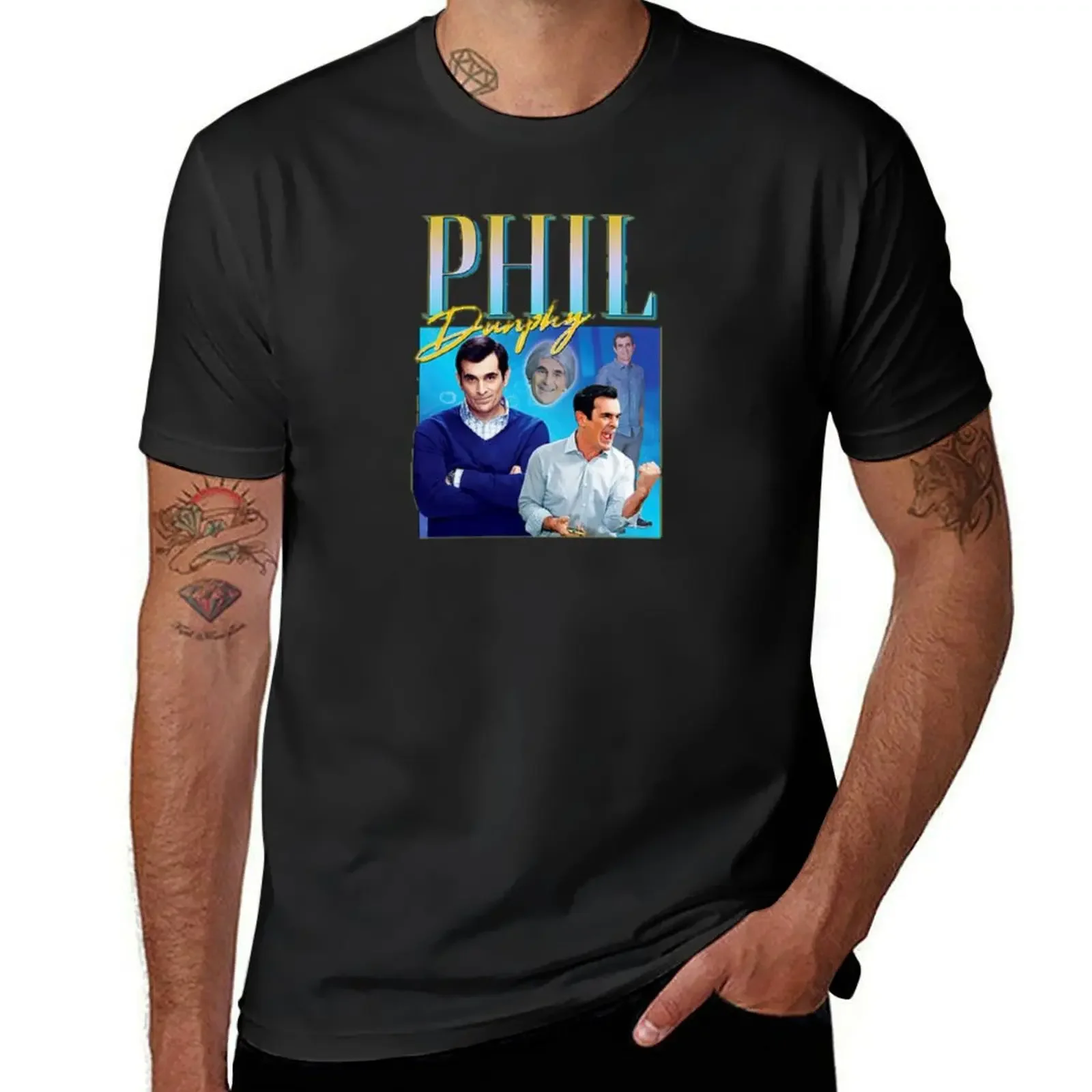 

Phil-Dunphy-Homage, modern family T-Shirt cute tops summer clothes vintage clothes vintage mens white t shirts