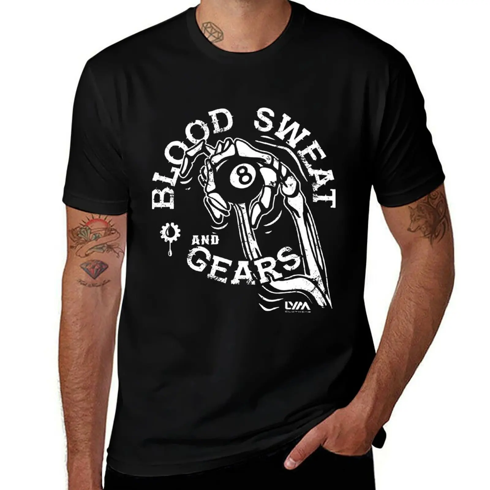 

Blood Sweat & Gears T-Shirt graphics oversized Blouse designer t shirt men