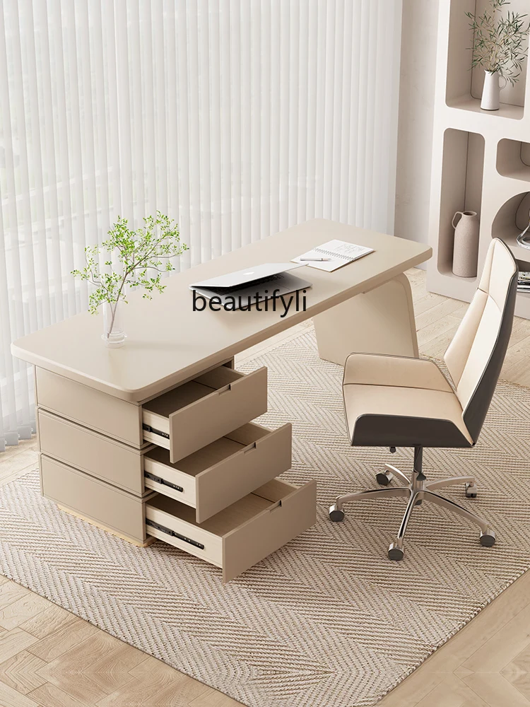 Light Luxury Desk Home Office Computer Simple Modern Desk Study Calligraphic Study Work Designer Rotating