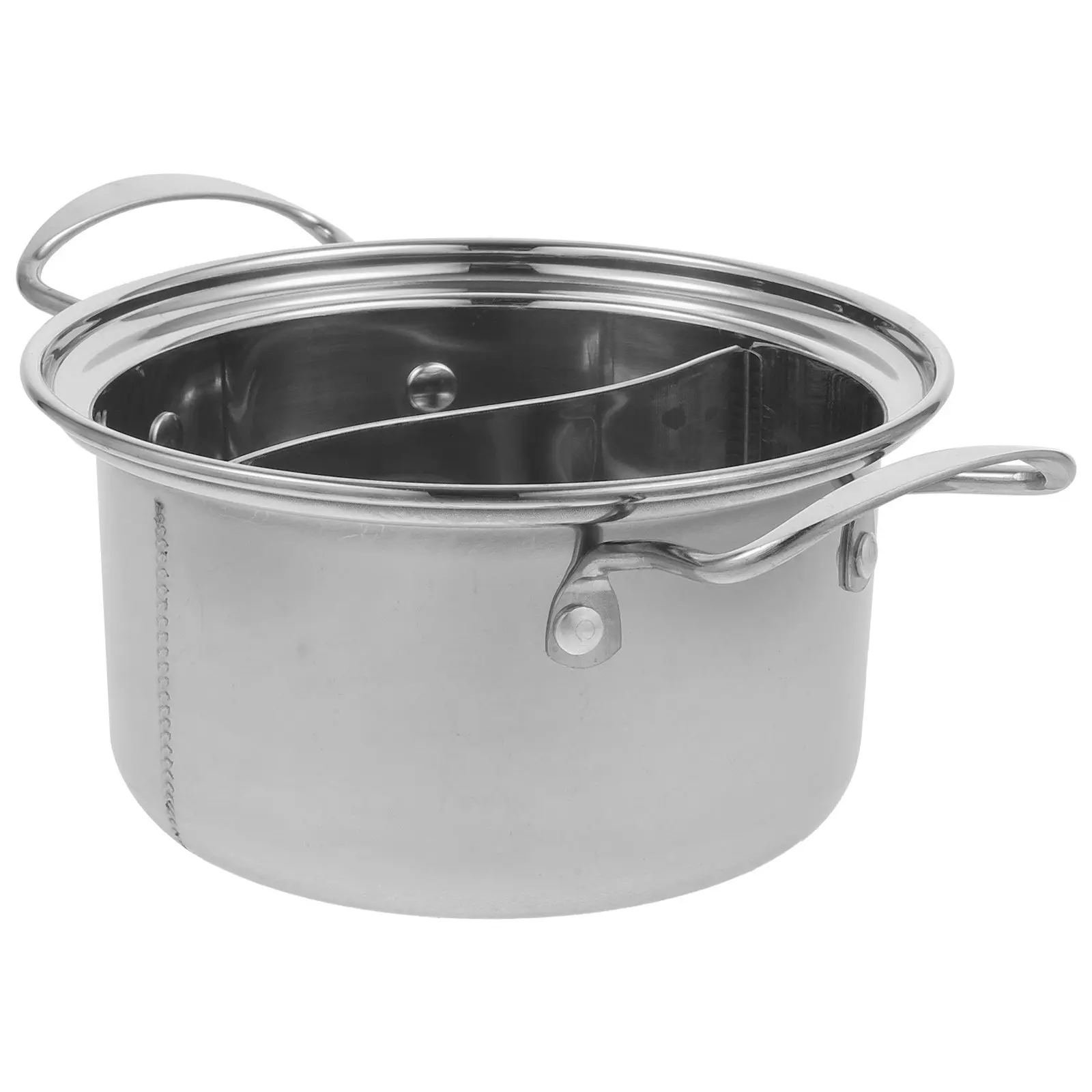 

Small Pot Double Handle Stainless Steel Hotpot Multipurpose Kitchen Cooking Pot Soup Pan Noodle Cooker Stainless Steel Hotpot