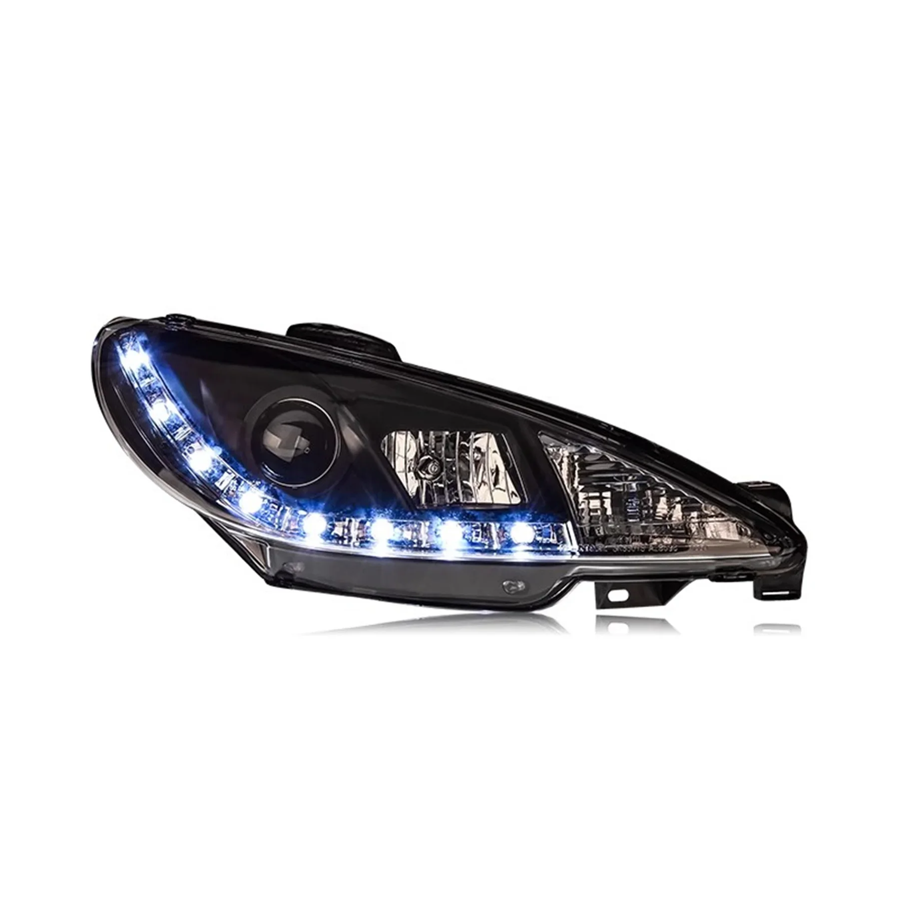 

Car Led Headlight for Peugeot 206 05-08 Daytime Running DRL headlamp Low High Beam Turn signal