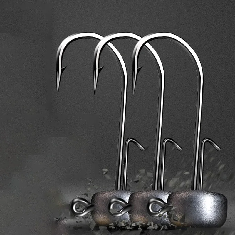 Fishing Jig Head Hook Strong Anti Falling Off Auxiliary Stand Hooks Mandarin Fish Lead T Tail Worm Fishhook