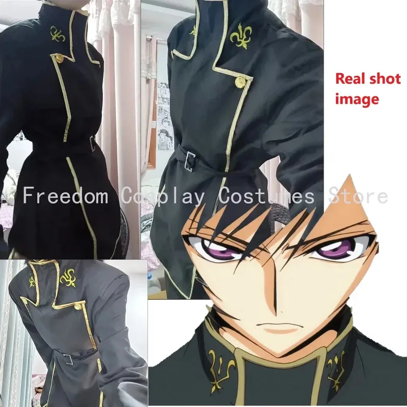 ★ أزياء Bear's Home A Code Lelouch التأثيرية Geass vi Britannia Oufit ملابس الأمير الأسود زي الهالوين الكلاسيكي Ani *RR*9X*