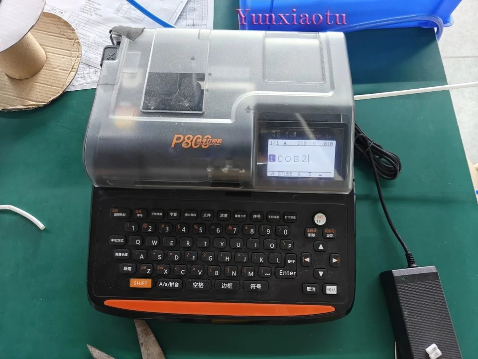 P800 Automatic Number Machine Electronic Heat Shrink Wire Number MachineTube Printer Portable Thermal Transfer Label Printer
