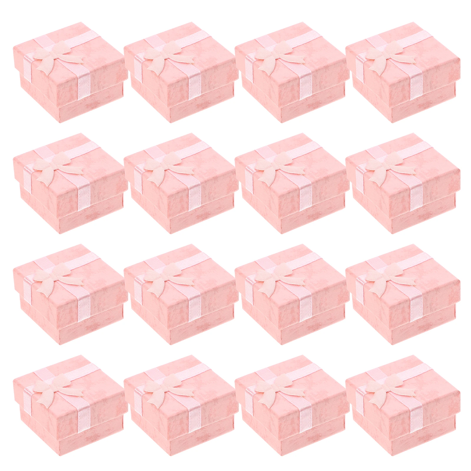 

16 Pcs Jewelry Box Ring Case Storage Travel Wedding Holder Necklace Bracelet Wooden Earring Ladies Fashion Display Organizer
