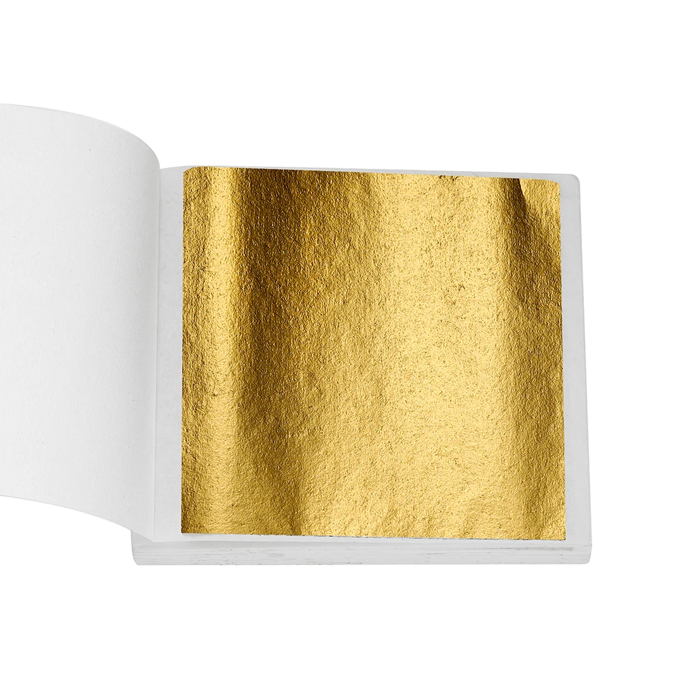 100Pcs Nachahmung Gold Folie Papier Blatt Vergoldung Blätter Silikon Für Form Schmuck Machen Füllung Handwerk Nagel Dekor ResinCrafts