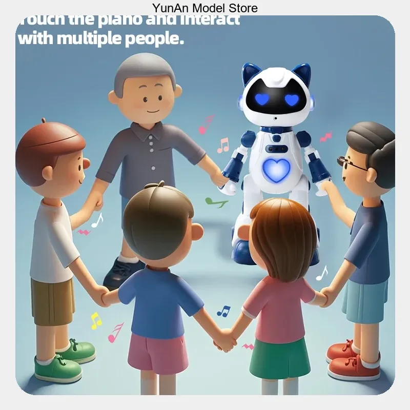 Indoor Interactive Programmable Robot Cat Gesture Sensor Led Light Sing Dance Walk Generic Rc Intelligent Robot
