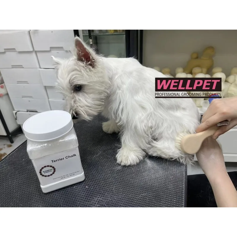 2026 New Goat‑Hair Pet Powder Brush, Professional Grooming Dusting Brush for Cat Terrier West Highland Jack Russell Styling Tool