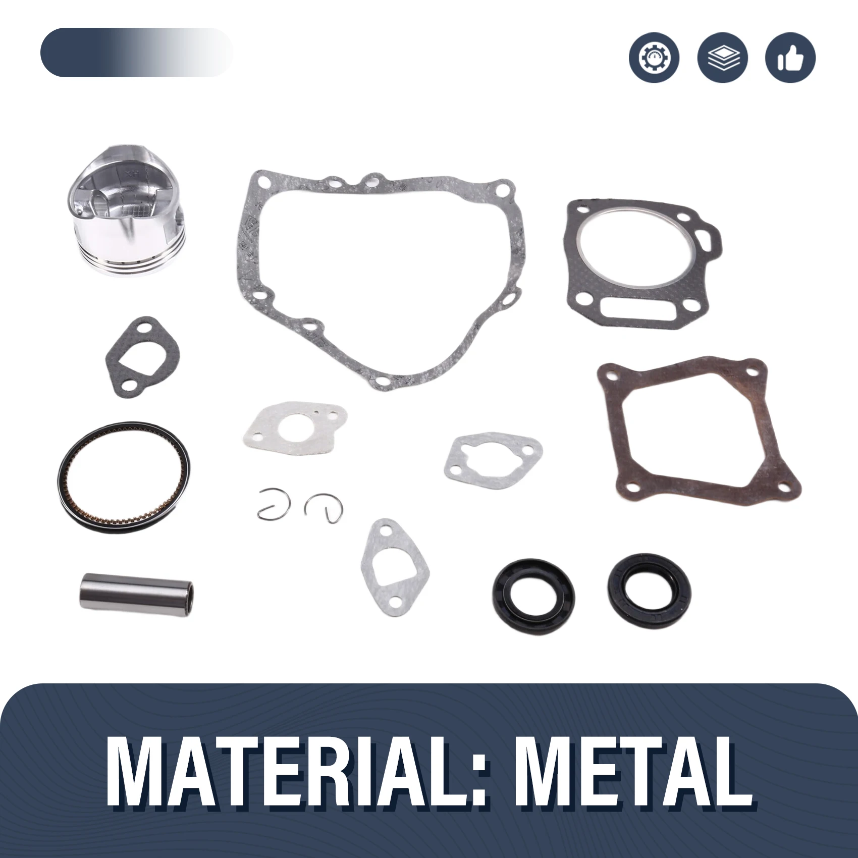 NEW HOT In Stock-68Mm Piston Rings Gasket Oil Seal Rebuild For Honda GX160 GX200 168F 5.5/6.5-HP 2-3.5Kw 4-Stroke Generator