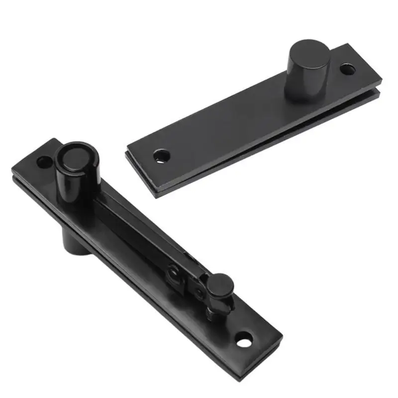 652F 2Pcs Stainless Steel Door Pivots Hinge 360/90 Degree Shafts Door Hinge Invisible Pivots Door Hardware for Bookshelves