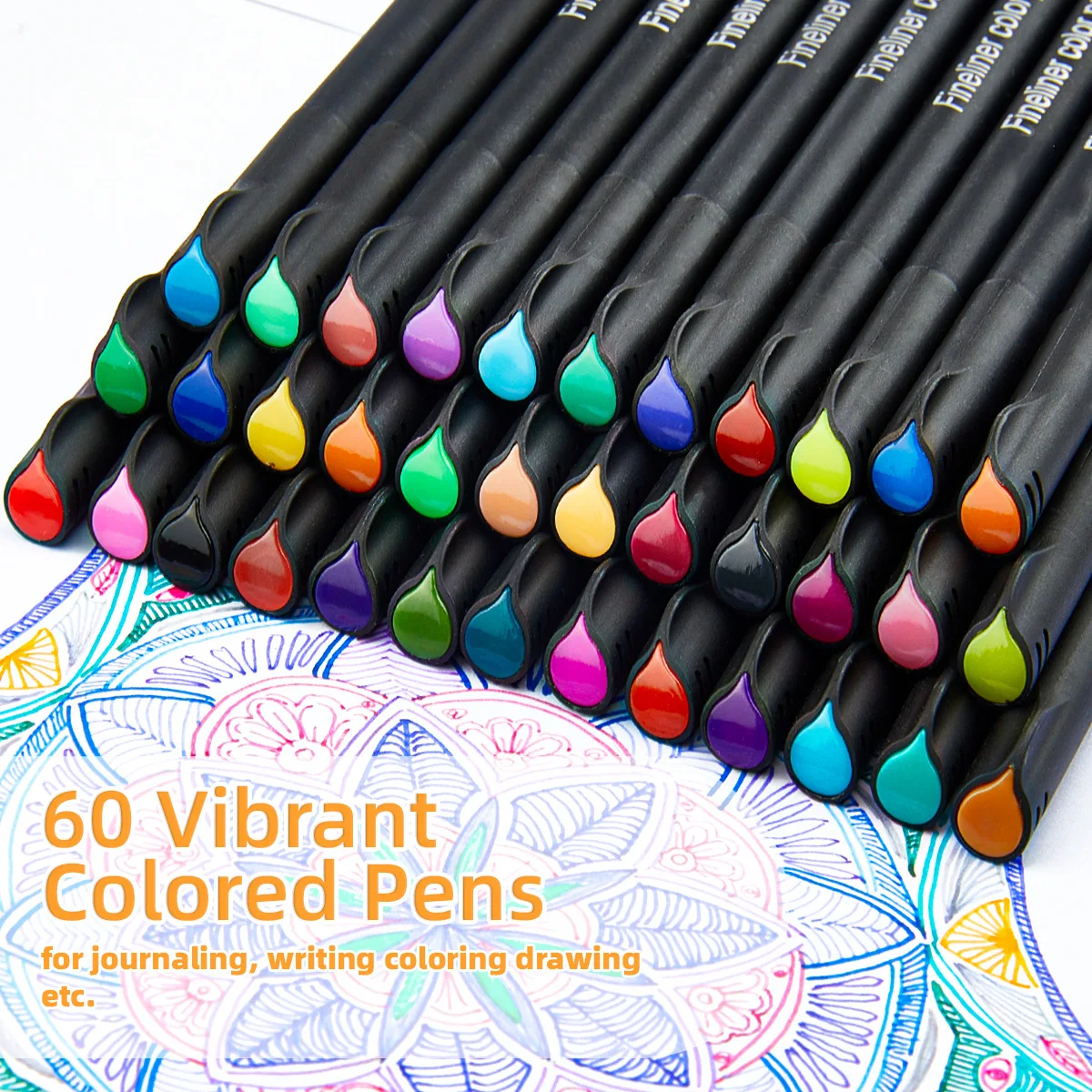 

12-100 Colors Watercolor Needle Tips Liner Pen Set Painted Markers Waterproof Drawing Dual Brush Tip DIY Arts Kit Stationnery