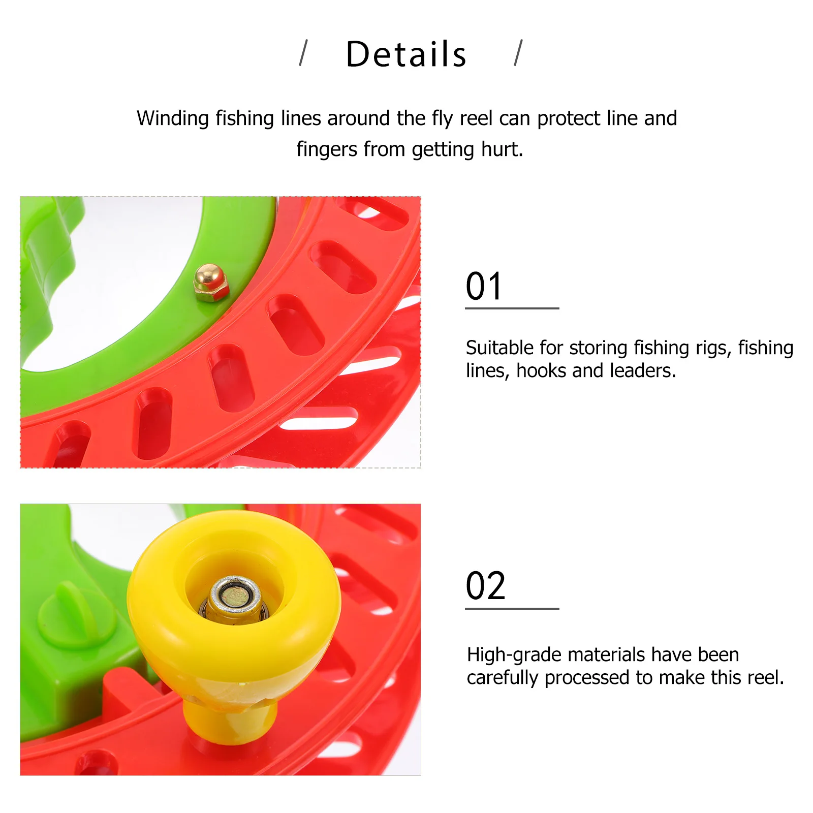 

Fly Fishing Reel Large Arbor Reel Line Keeper Spooling Device Winder Board Abs Fly Reels Sturdy Lightweight Long Term Service