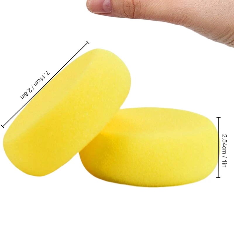 5pcs Plastic Pottery Sponge, Drawing Blank Painting Absorbent Sponge, Drawing Blank Pottery Tool, Waxing Sponge Polishing Sponge