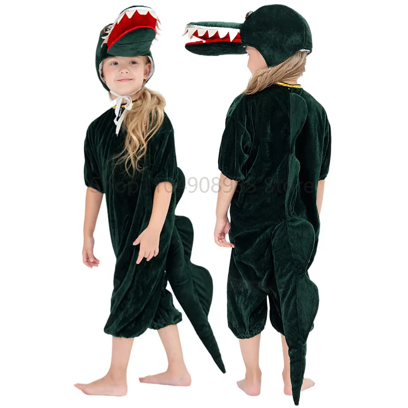 

New Children's Stage Performance Costume Short Animal Crocodile Suit Set for Boys And Girls Drama Play Performances