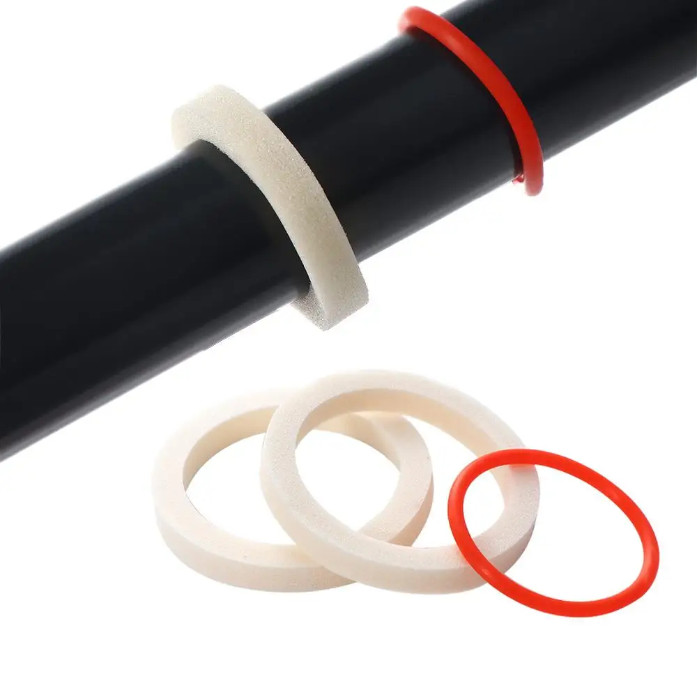 Red Circle Shock Absorber Oil-absorbing Bicycle Fork Sponge Ring Oil Sealed Foam Bike Suspension Fork Bicycle Fork Oil Sponge