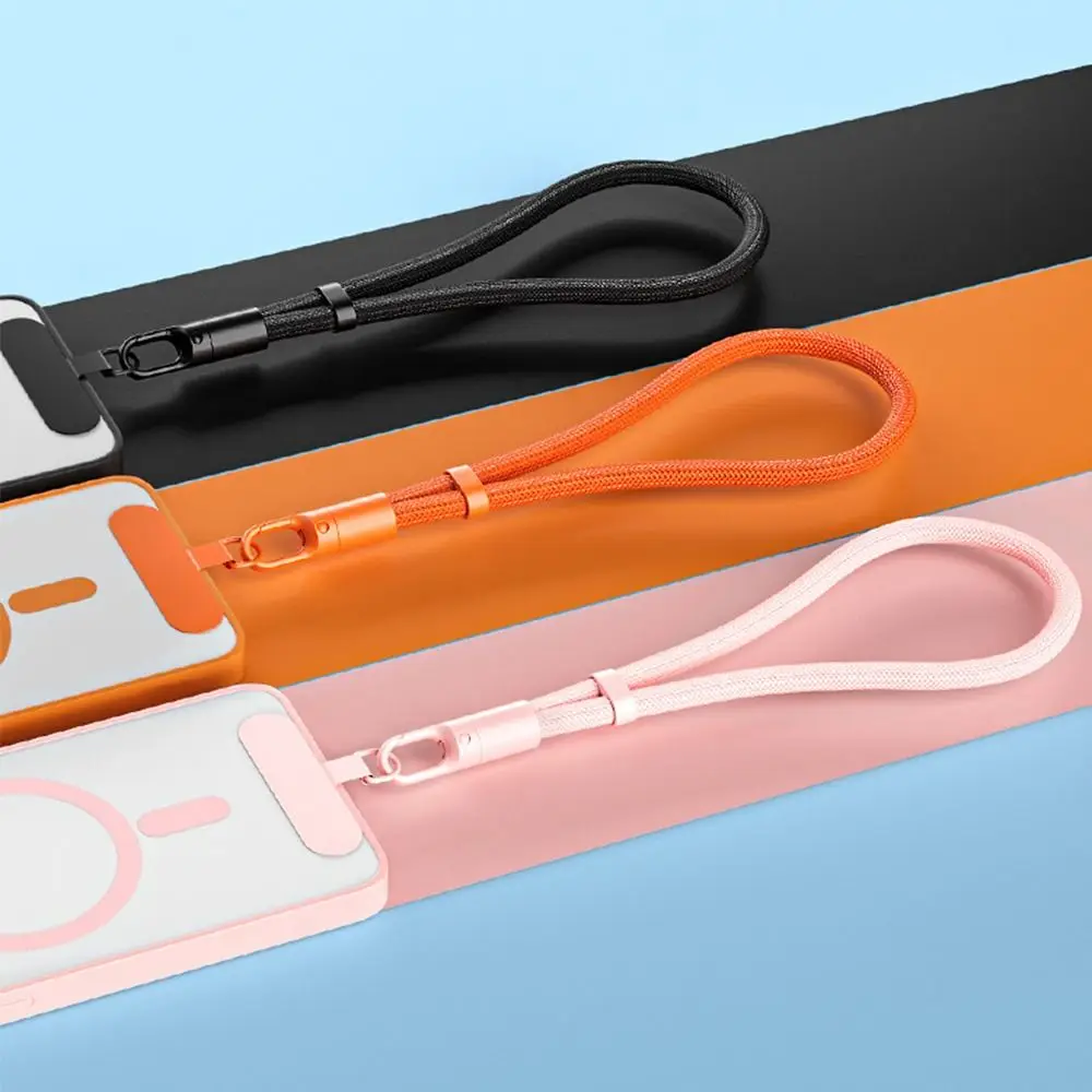 Аксессуары для сотовых телефонов, регулируемый ремешок, тканые подвесные ремни с защитой от потери, универсальный короткий ремешок на запястье для мужчин и женщин