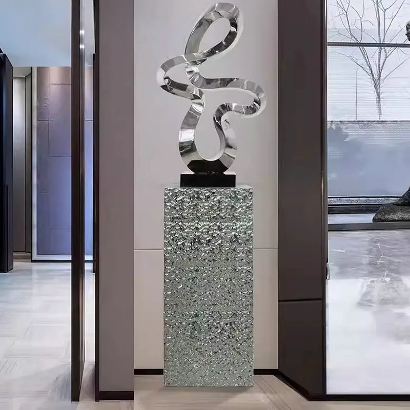 Star of hope stainless steel art sculpture, creative marble indoor decoration, music symbol design landing decoration ZY156FH
