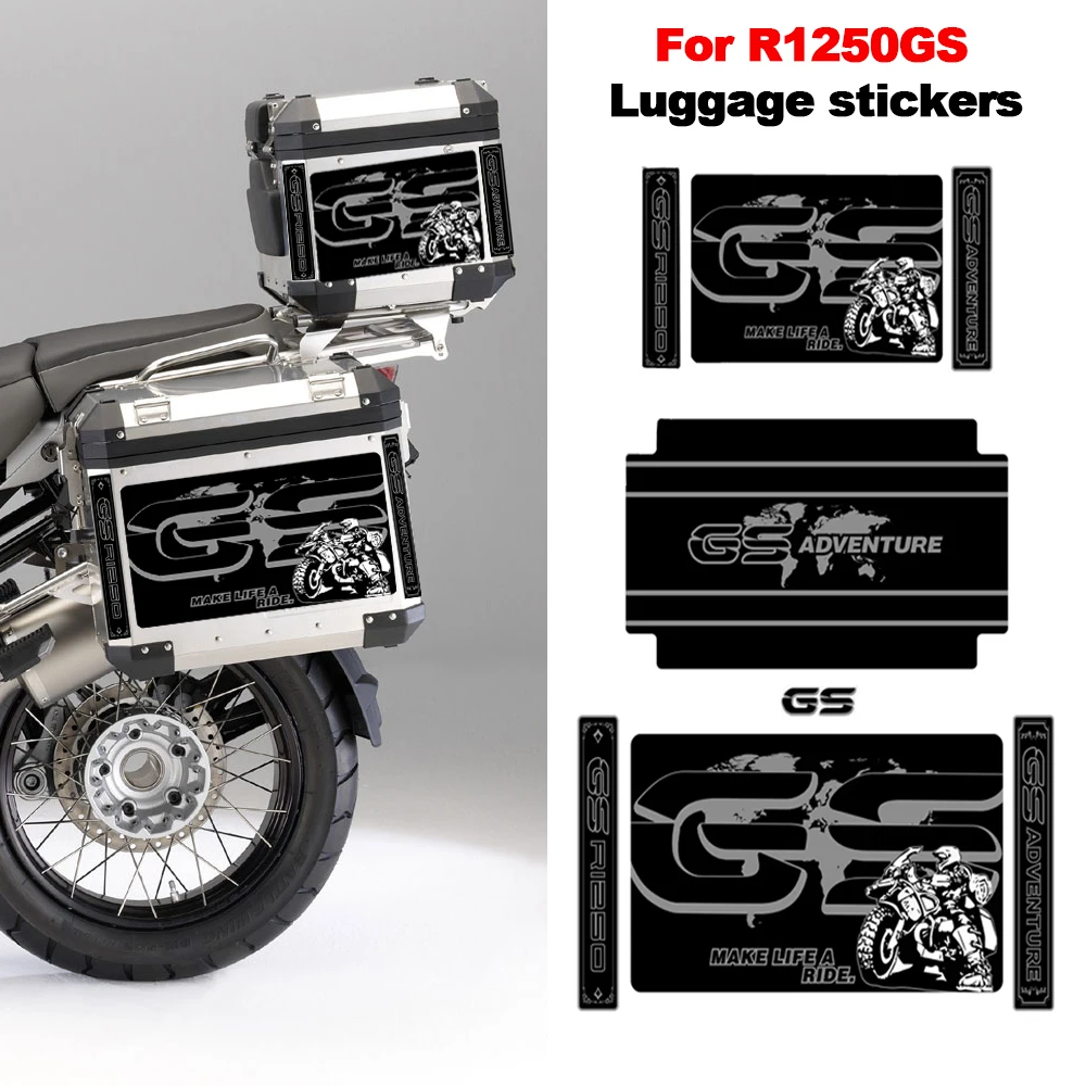 For BMW R1250GS R1250 R 1250 GS GSA HP 2018 2019 2020 2021 Motorcycle stickers Panniers Luggage Aluminium Box Case decals