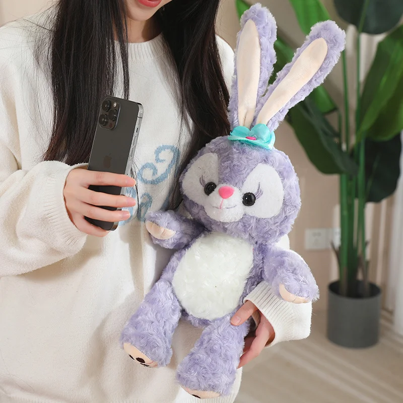 Disney StellaLou Plush Toy StellaLou Stuffed Doll Animal Long Ears Rabbit Plushies Doll Cuddly Pillow Room Decor Girl Gift