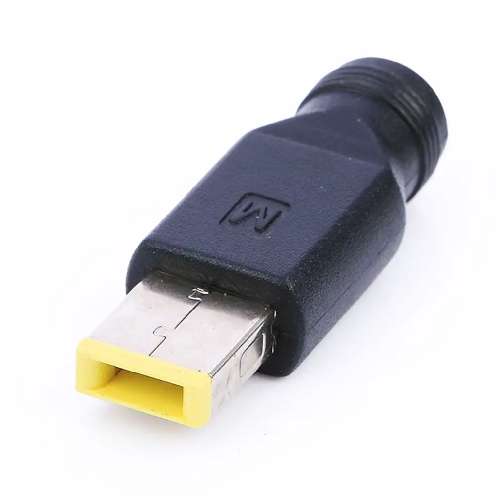 Plug DC for Yoga 11S Etc Round To Square End 5.5 × 2.1/ 2.5mm To Square Connectors Laptop Adapter Converter Power Charger Plug
