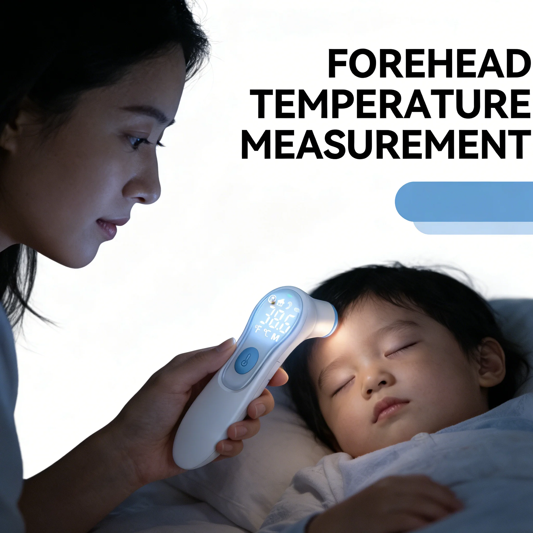 Medical Ear Thermometer Infrared Digital Measure Fever Temperature Adult Child Clinical Non-Contact Front Thermometer Body