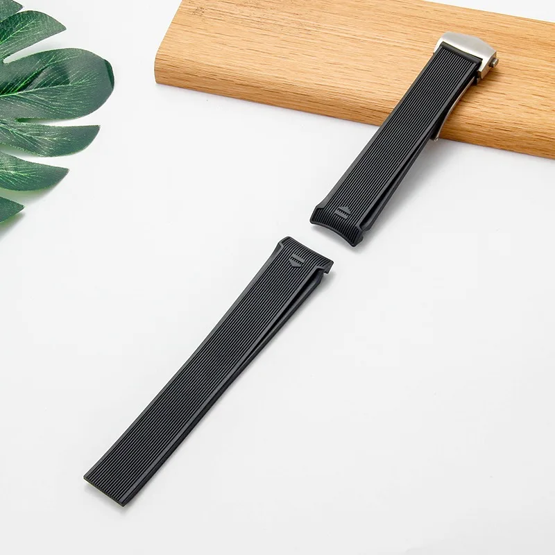 ل TA-G هوير AQUARACER 43 مللي متر لوحة الاتصال WAY201A WAY211C WAY201B منحني الفم حزام ساعة سيليكون أسود أزرق سوار الغوص