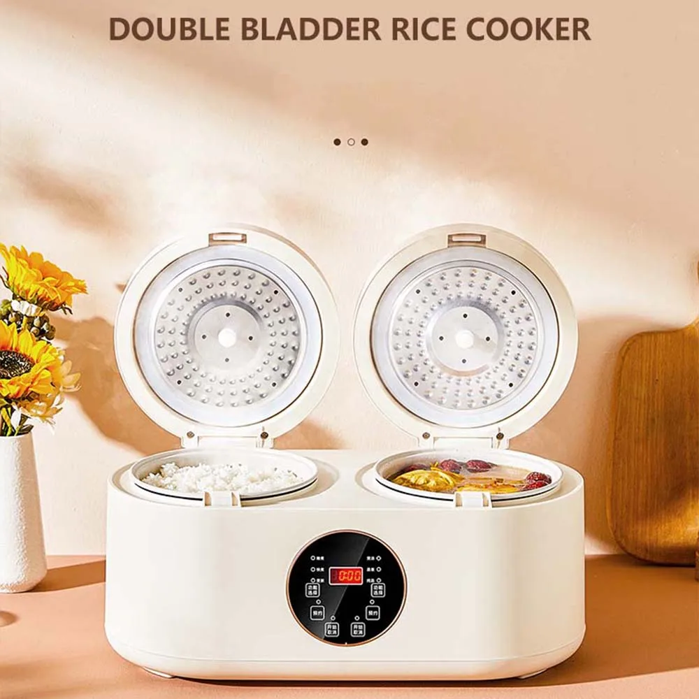 4L Double Rice Cooker Household Automatic Multi Cooker Appointment Timing Eelectric Rice Pressure Cooking Machine