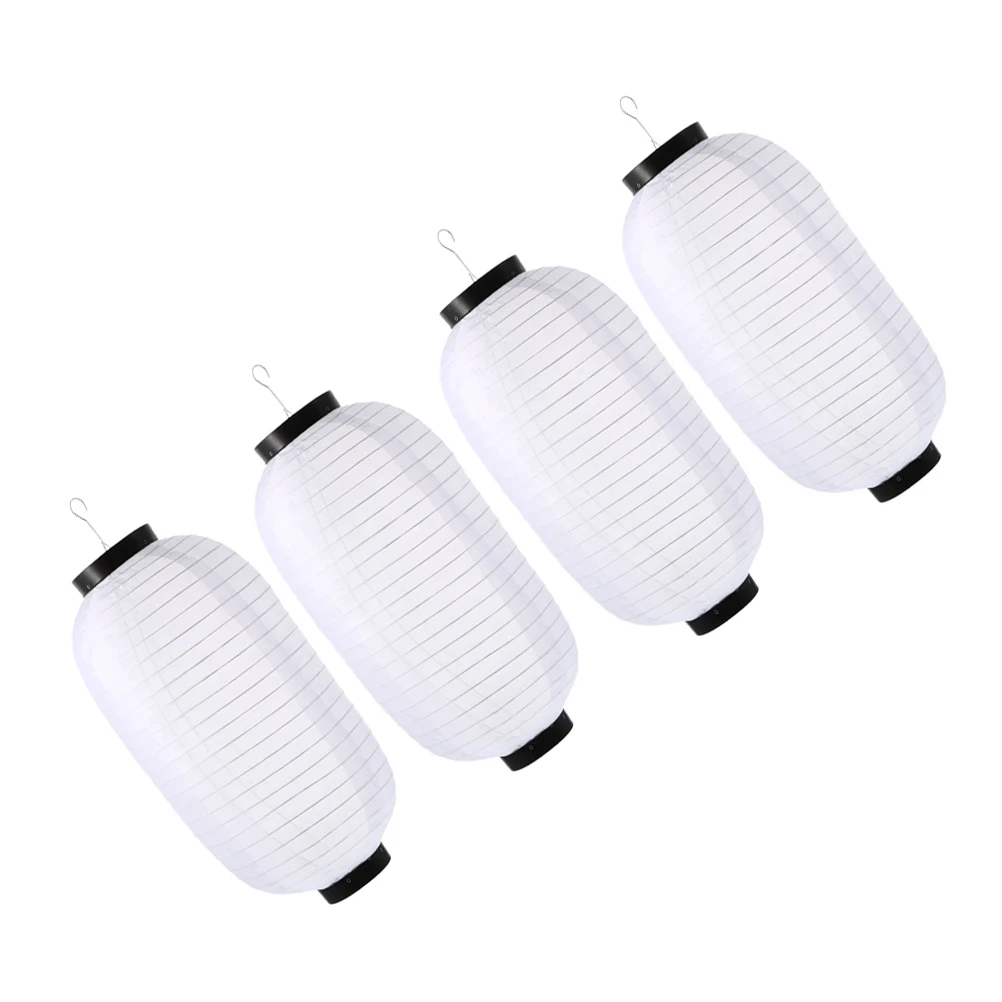 

4 Pcs Silk Lantern Chinese Paper Lampshade Japanese Festival Lanterns Style Hanging Decoration Cloth Asian