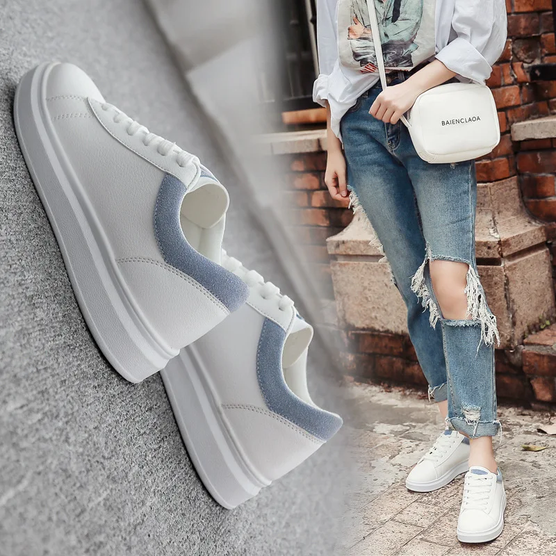 New Women Sneakers Casual Shoes High Quality Woman Flats Spring Autumn Low-top Loafers Girls Student White Shoes Ladies Shoes