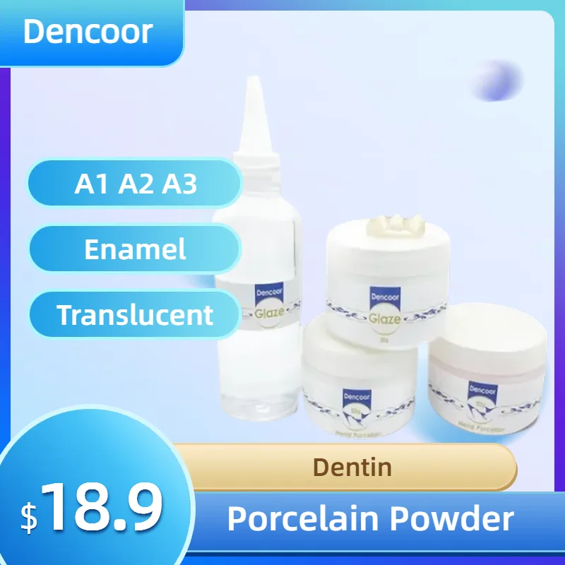 50g A2 A3 Enamel  Dental Porcelain Powder Teeth Porcelain For Ceramics Restorations PFM Dental Lab Porcelain Crown