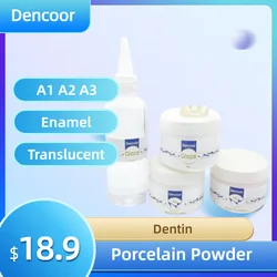 Pó de porcelana dental para restauração cerâmica Coroa de porcelana Dentes de laboratório dental, PFM, A2, A3, 50g