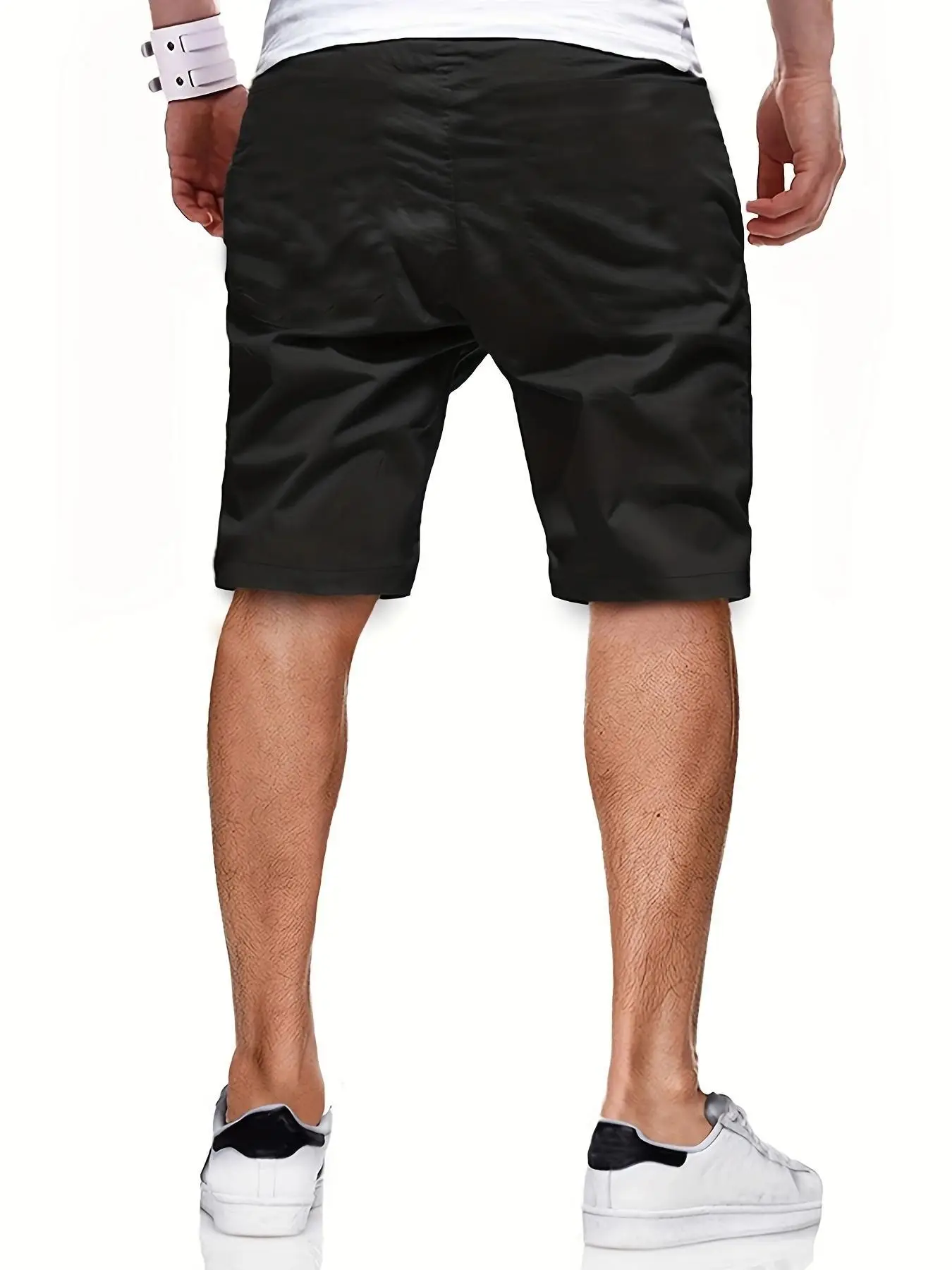New Men's Casual Short, Bermuda Short, Fitness Jogging Short, Vintage Elastic Waist Cargo shorts