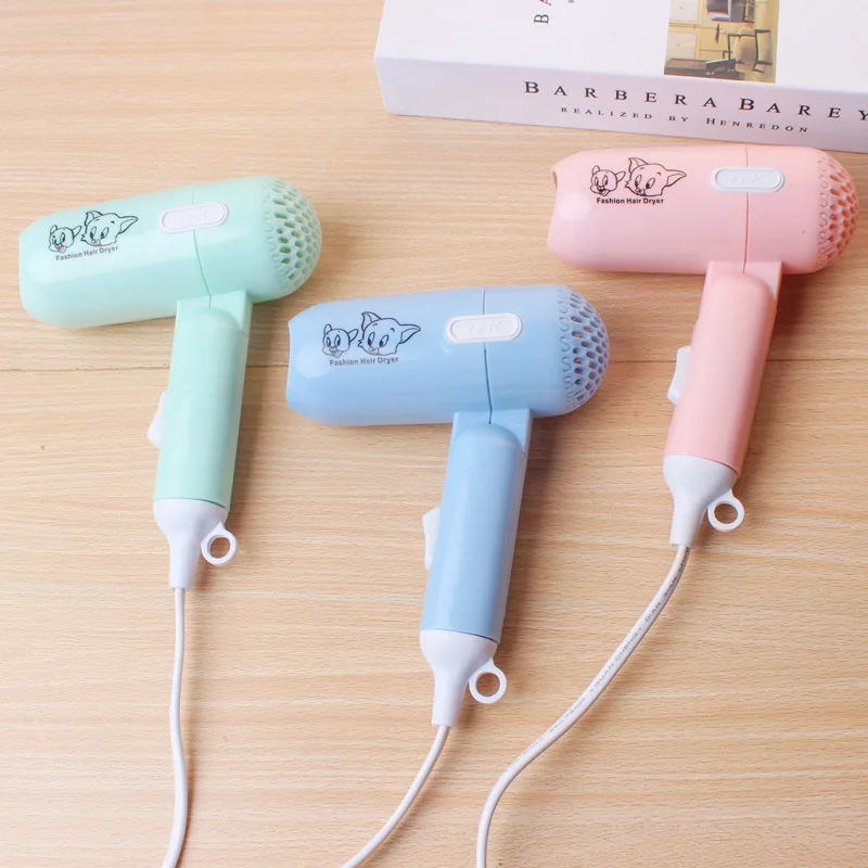 NEW Fashion Mini Folding Hair Dryer Low Power Radiation Proof Household Travel Dormitory Hair Dryer Barber Salon Modeling Tool