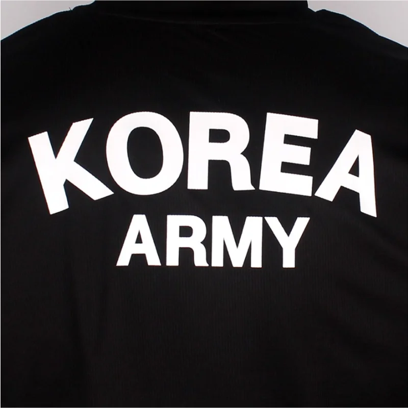 2024 Summer R.O.K.A ARMY Outdoor Sports Work Casual Men\'s Cooling Loca Short Sleeve Cotton T-Shirt