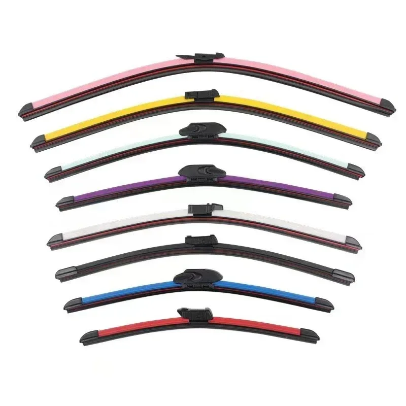 Colorful For Toyota Aygo AB40 Peugeot 108 Citroen C1 2014~2022 Front Window Wiper Blades Set Car Cleaning Accessories Washers