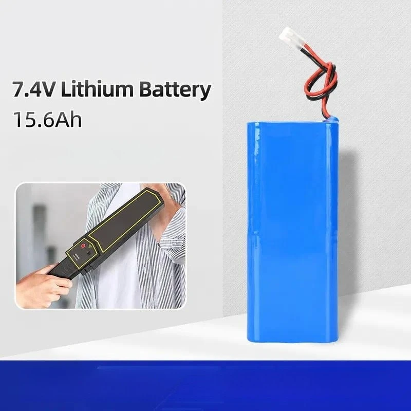 18650 Lithium Battery 7.4V 15.6Ah for Handheld Security Scanner Detector Custom Terminal Line Replacement Power Pack