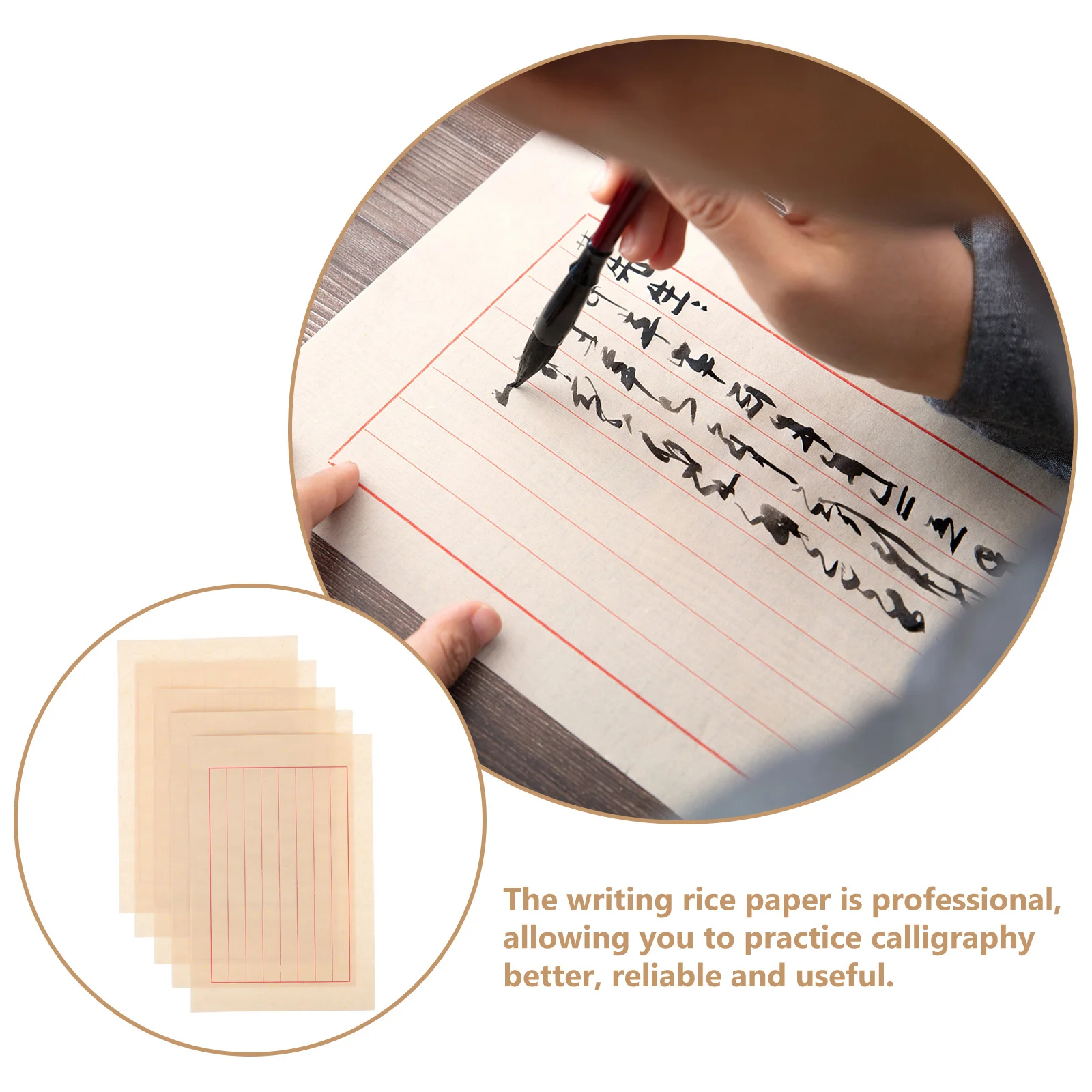 

Calligraphy Paper Chinese Xuan Writing Sheets Rice Paper For Practice Brush Pen Ink Art Stationery Supply