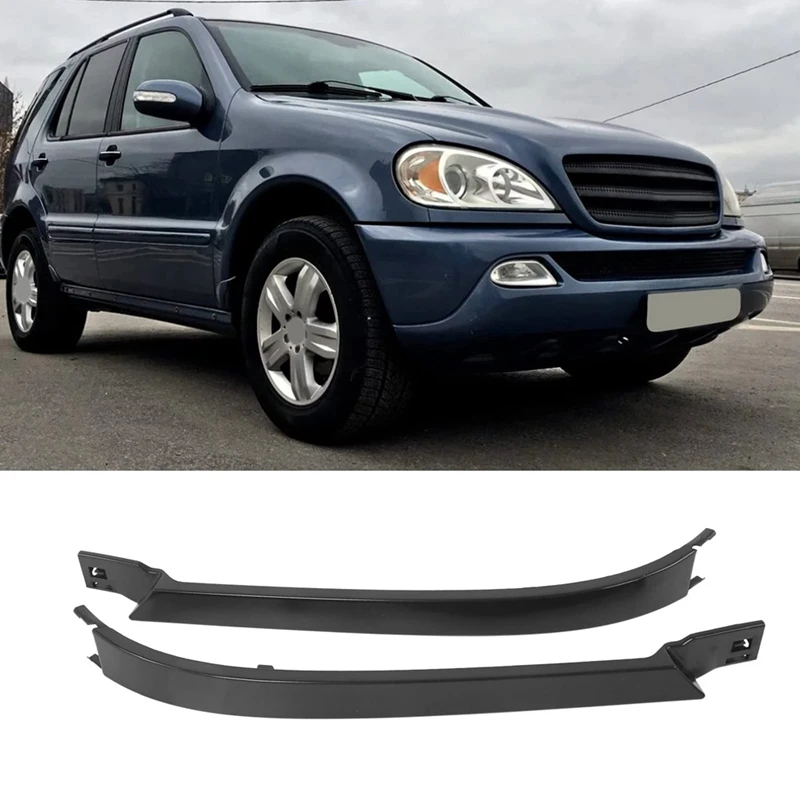 Auto 1Pair Headlight Trim Strip Lower Fill Panel Trim For Mercedes Benz W163 ML320 ML350 ML430 1638260177 1638260277