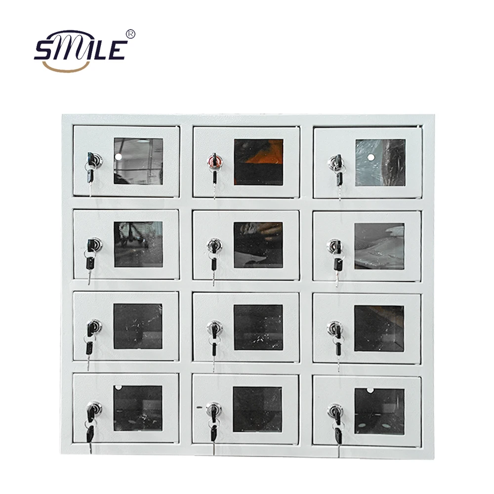 Armoire de rangement en métal personnalisée pour téléphone portable, armoire de championnat, salle de sport, piscine, supermarché, téléphone portable en acier, iPad, 12 portes