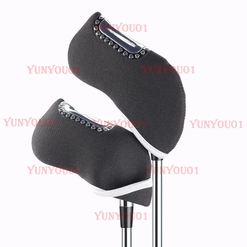 

Golf Club Cover Iron Cap Cover Club Protection Transparent Window Visible Rod Number 10 Groups