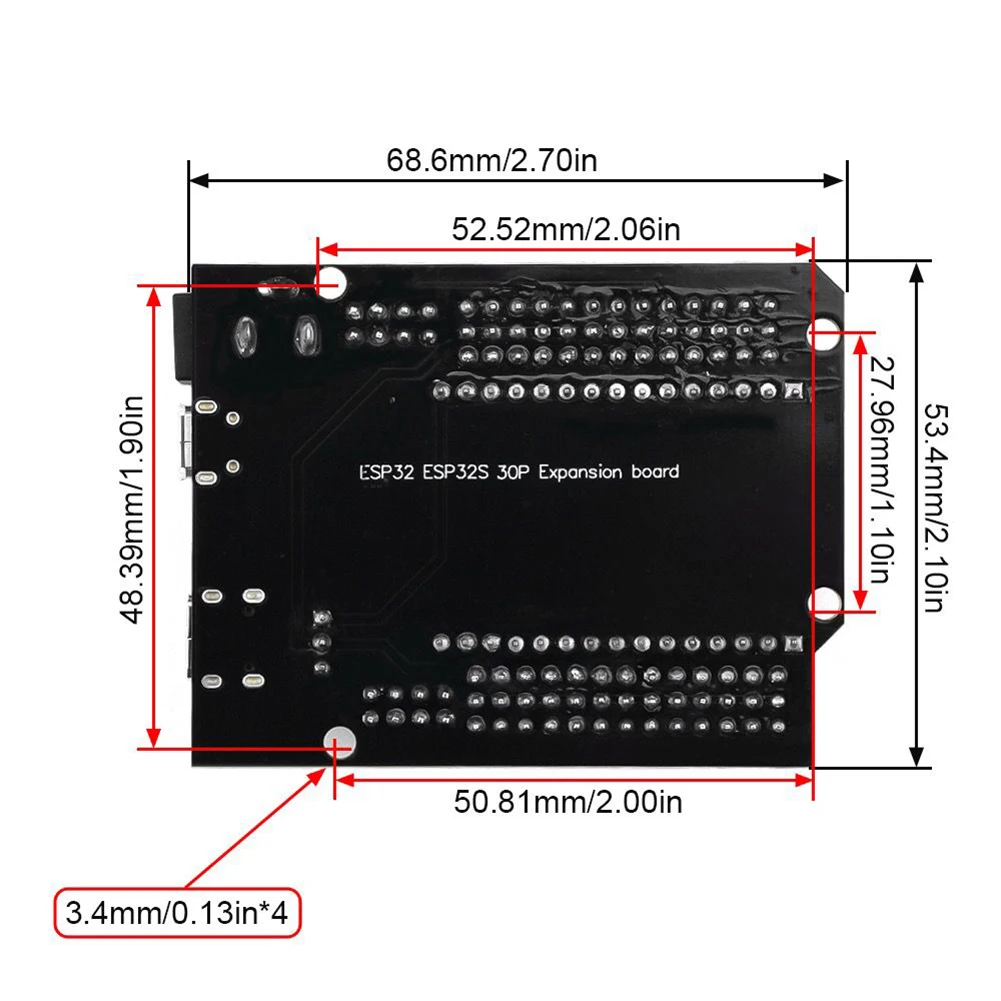 ESP32 Expansion Board Compatible with ESP32 WiFi+Bluetooth Dual Core ESP32-DevKitC-32 ESP-WROOM-32 Development Board 30Pin 38Pin