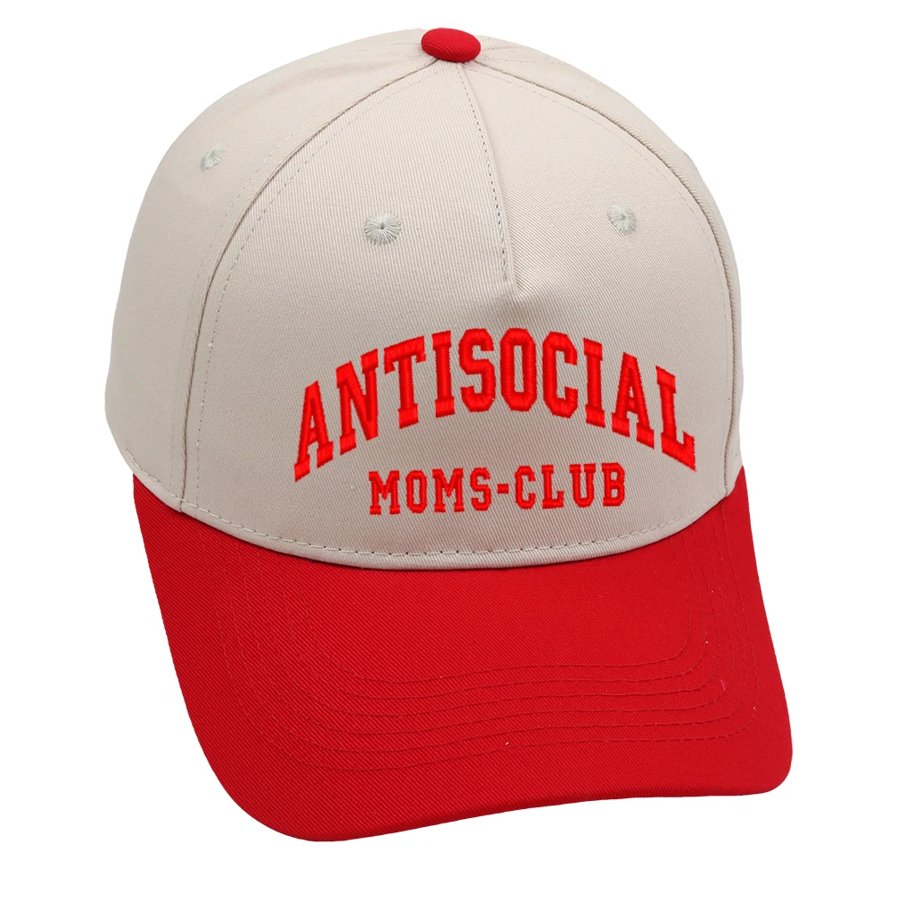 ANTISOCIAL MOMS CLUB Trucker Hat Embroidery High Quality Baseball Cap Summer Beach Woman Cap Adjustable Buckle