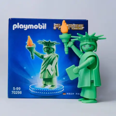 [Limited time limit] playmobil Playmobil World 70298 Ming Box Statue of Liberty 50th Anniversary Doll