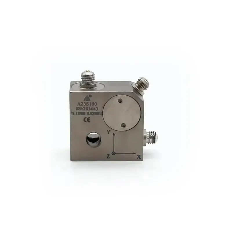 Low Cost Vibration Testing Environments Signals Measuring Universal Triaxial Voltage Piezoelectric Accelerometer (A23S100)