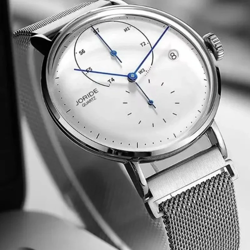 Reloj de hombre con espejo curvo 3D, reloj de pulsera de lujo elegante de nueva moda, reloj deportivo informal resistente al agua para estudiantes