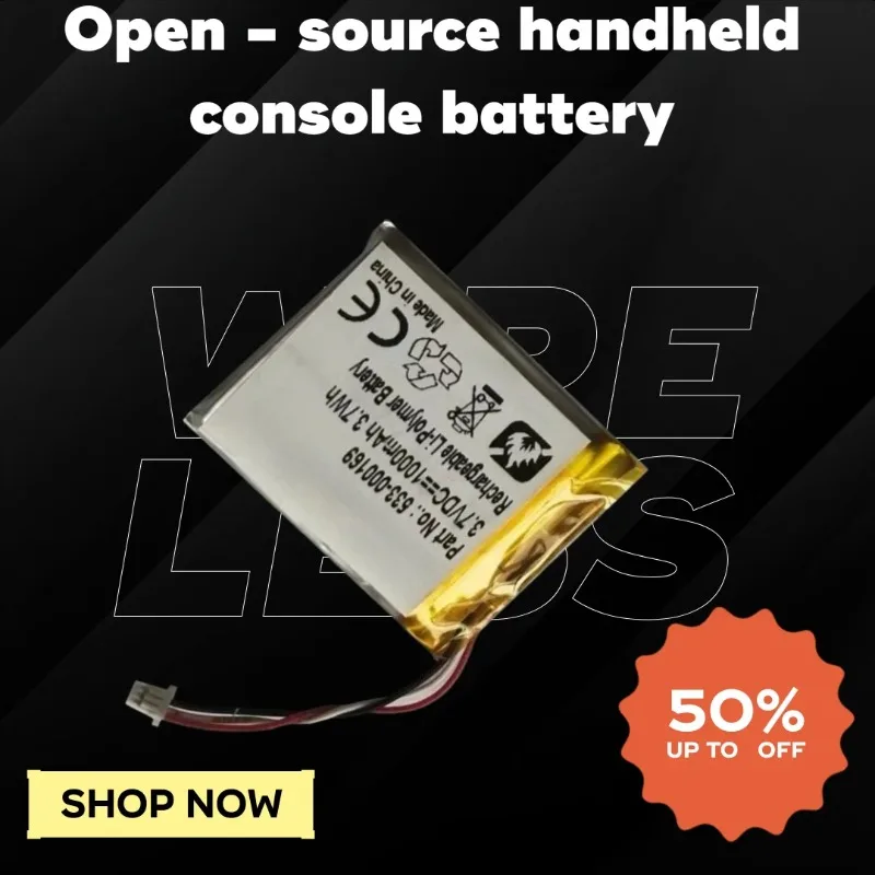

3.7V 1000mAh 533-000169 For Powkiddy Open - Source Handheld Game Console Battery