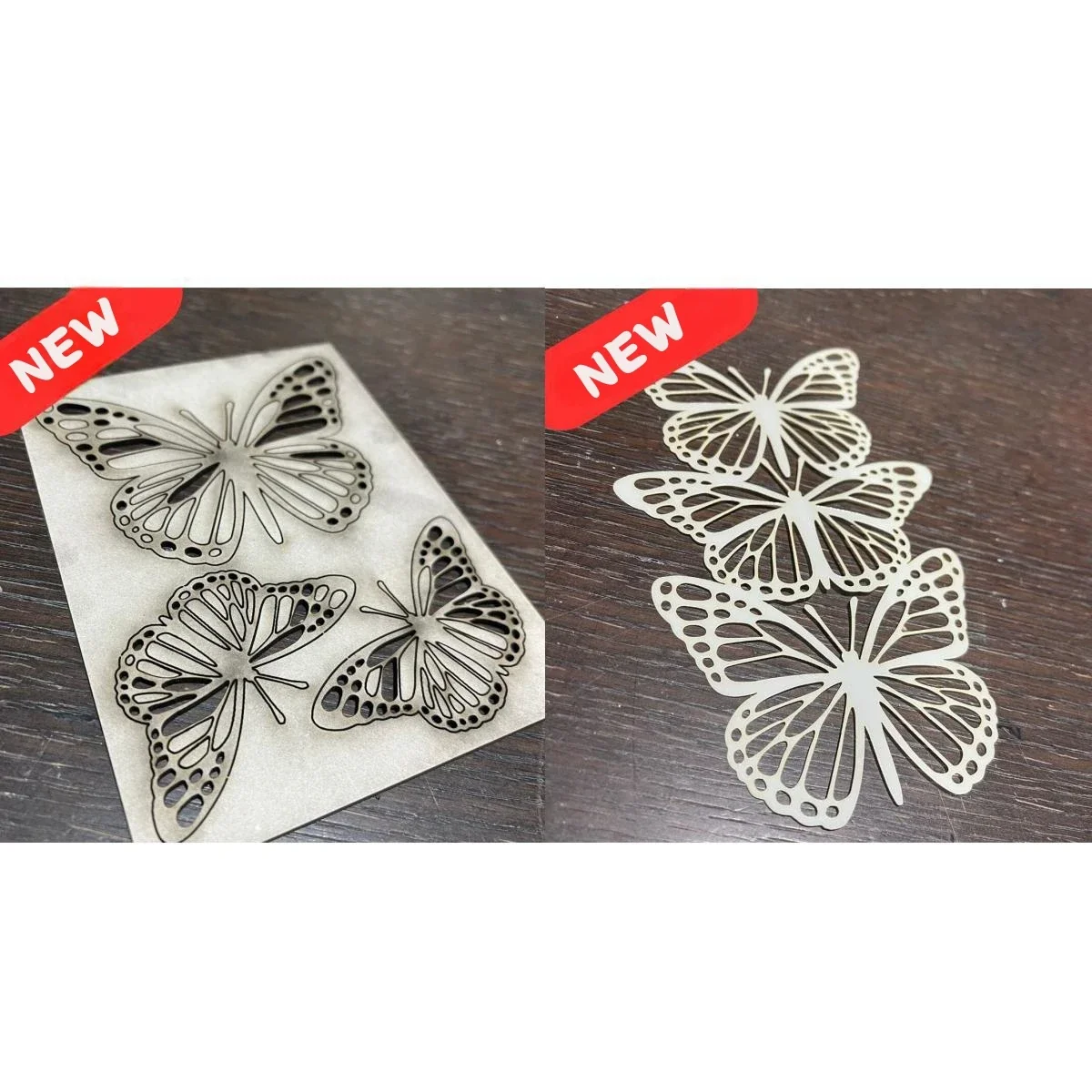 

New Spring Butterfly 2024 Arrival Clear Stamps Metal Cutting Dies Scrapbook Embossed Make Card Diy Craft Template Decoration