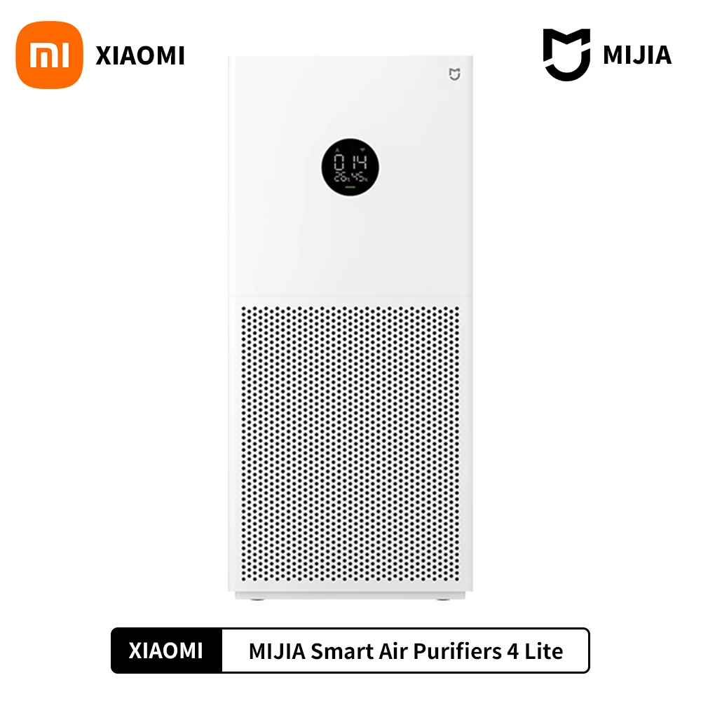 XIAOMI MIJIA Smart Air Purifier 4 Lite LED Display Quadruple Purification Aldehyde Removal Home Air Ionizer 35.8dB(A) Low noise