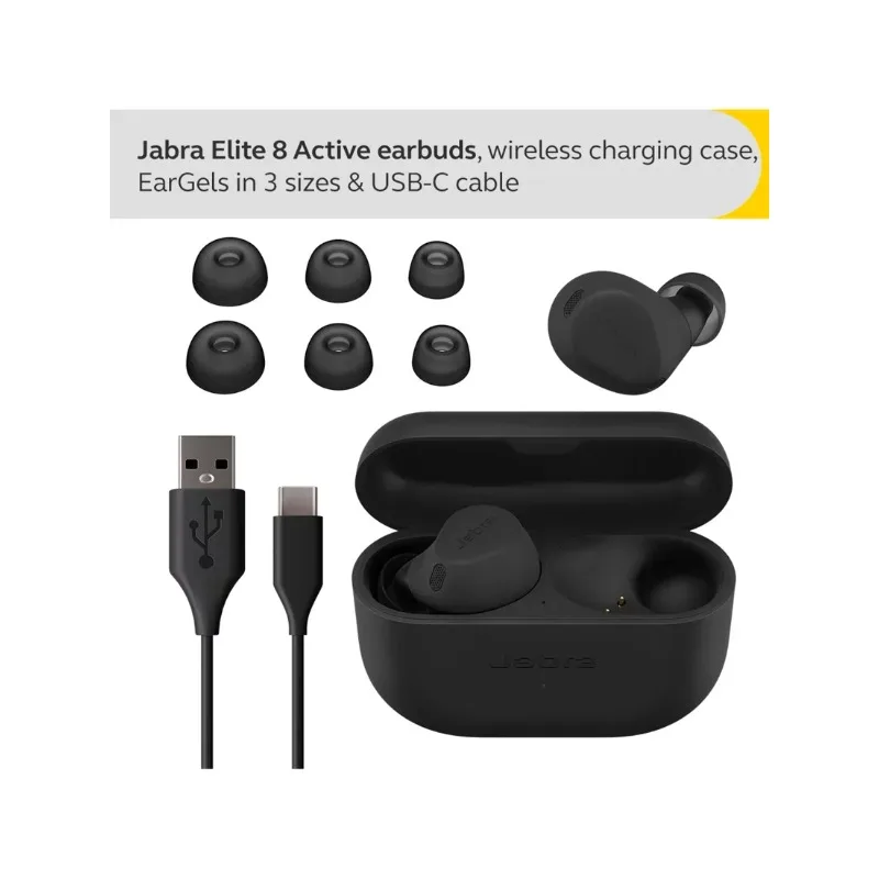 

True Wireless Earphone Advanced Original Jabra Elite 8 Active Sports Wireless Bluetooth Earbuds